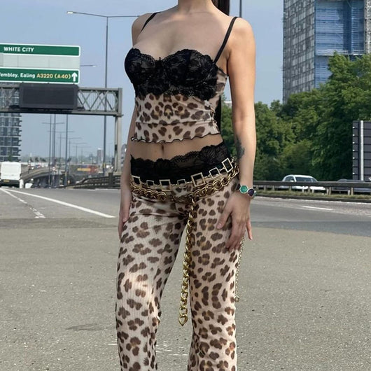 Chaleco Suspensor Slim con Estampado de Leopardo - Image 10