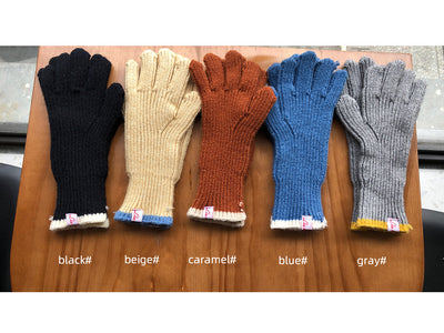 Guantes de Lana con Contraste de Colores y Dedos Separados - Image 16