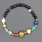 Universe Galaxy Eight Planets Solar System Guardian Star Natural Stone Beads Bracelet 2