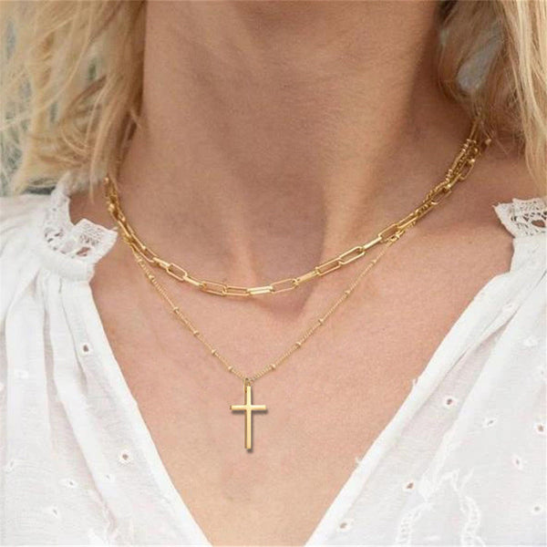Collar de Acero Inoxidable Multicapas