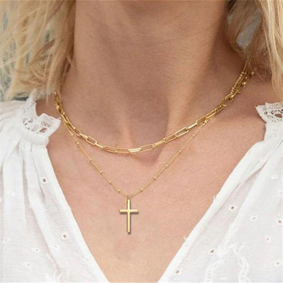 Collar de Acero Inoxidable Multicapas