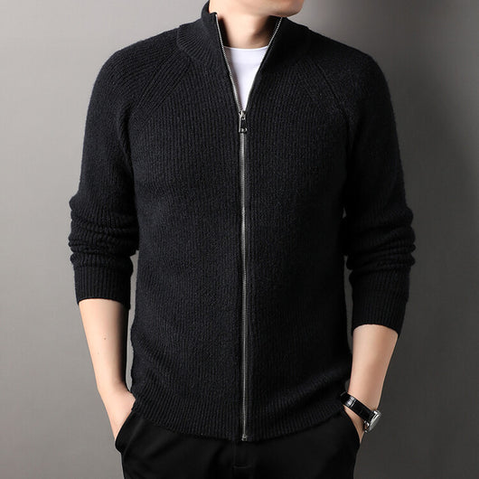 Cardigan Casual Cuello Alto Versátil para Hombre - Image 4