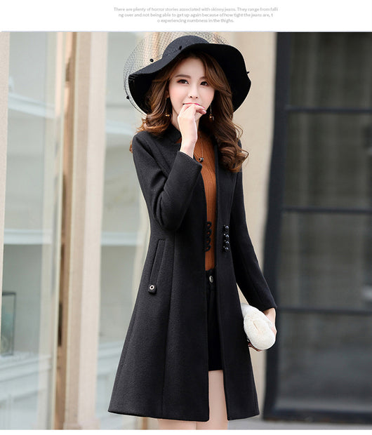 Abrigo de Lana para Mujer Corte Slim Elegante - Image 6