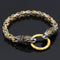Pulsera Cadena Emperador Cabeza de Lobo Nórdica 8mm