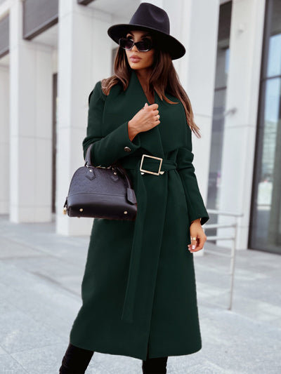Chaqueta de Lana para Mujer con Cuello en V y Botones - Image 9