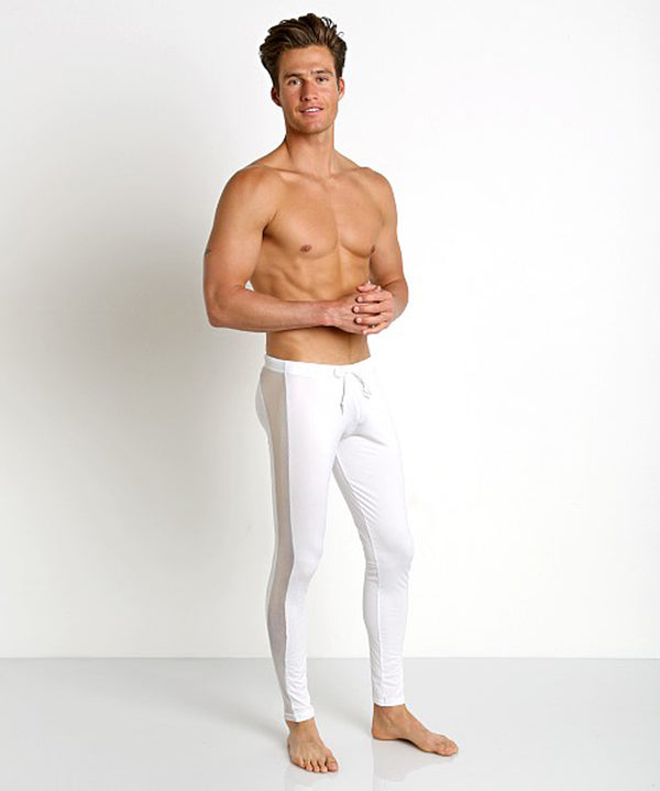 Leggings deportivos con malla lateral cintura media