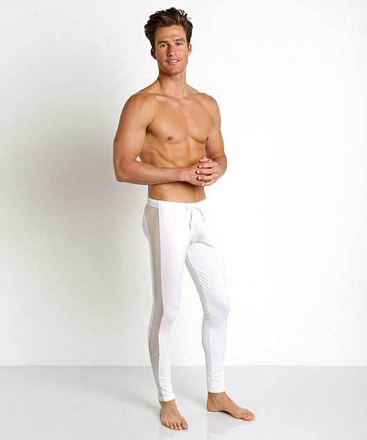 Leggings deportivos con malla lateral cintura media - Image 2