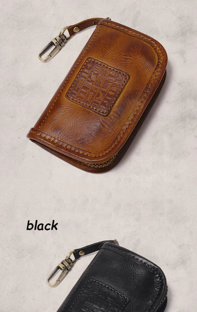 Estuche Multifuncional para Llaves de Cuero Curtido al Vegetal - Gran Capacidad - Image 21