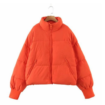 Chaqueta Acolchada Urban Leisure con Cuello Parado para Mujer - Image 21