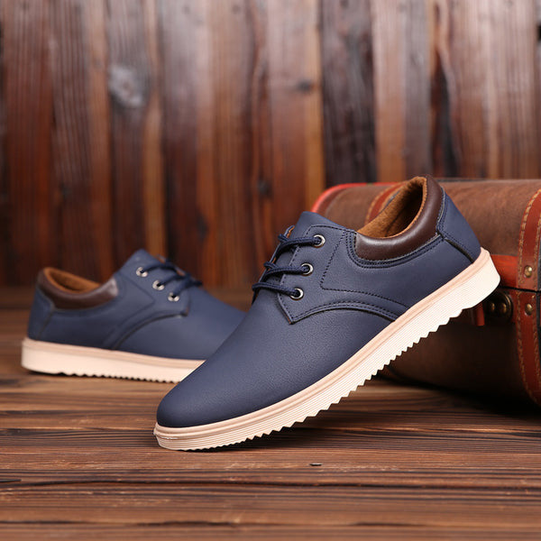 Zapatos de Cuero Impermeables Antideslizantes