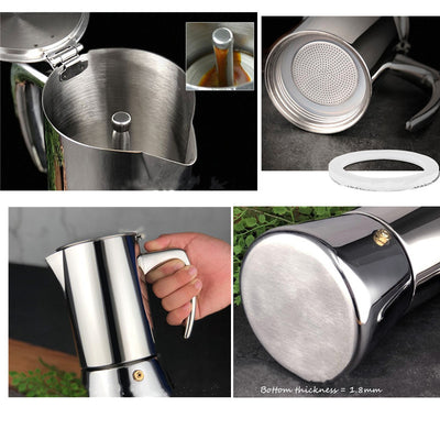 Cafetera de Acero Inoxidable Premium - Image 3