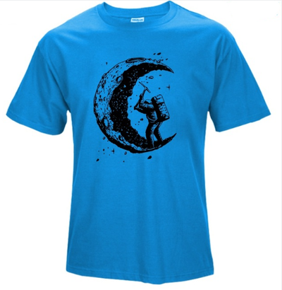 Playera Casual Hombre Estampado Luna - Cómoda y Versátil - Image 3