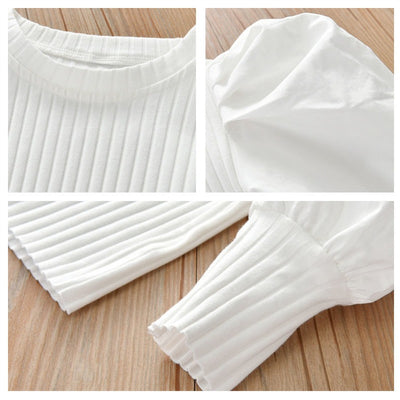 Playera Infantil Estilo Vaquero de Manga Larga para Niñas - Image 4