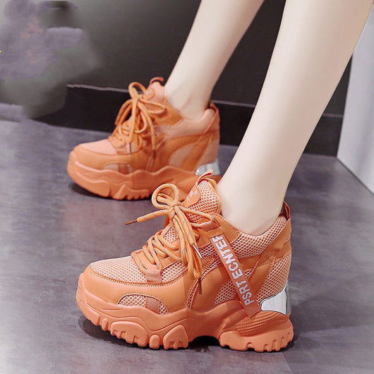 Zapatos Casuales Mujer Suela Gruesa Daddy Shoes Versátiles