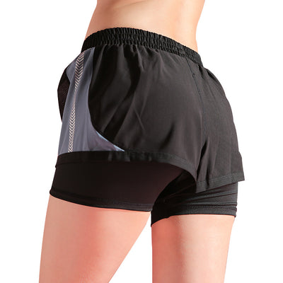 Shorts con Costura de Malla