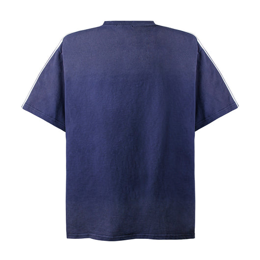 Playera Casual con Parche de Letras Bordadas para Hombre - Image 12