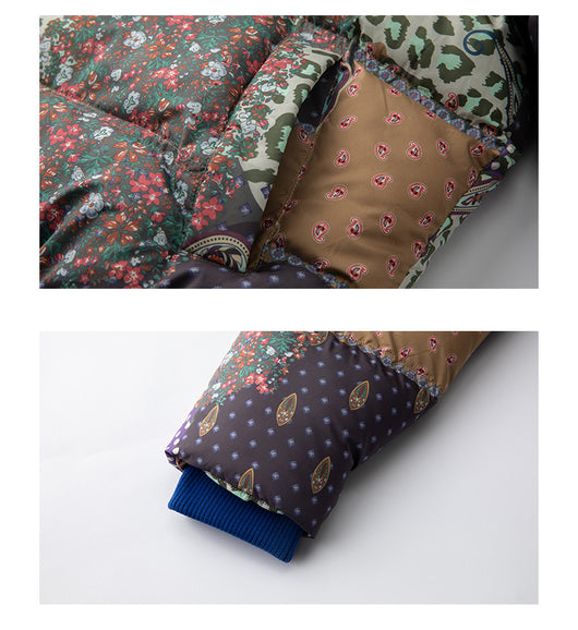 Chaqueta Térmica de Algodón Grueso con Estampado Floral de Anacardo - Image 15