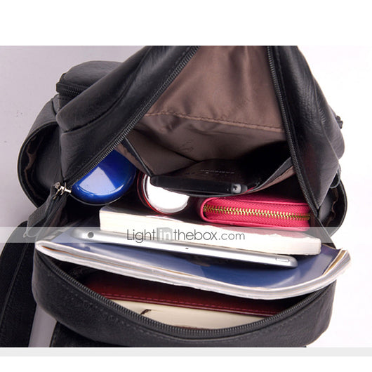 Mochila de Cuero Estilo Coreano para Mujer - Diseño Versátil y Elegante - Image 2