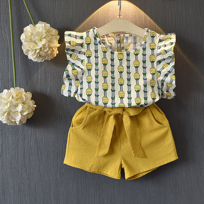 Conjunto de Shorts con Mangas Voladoras Piña - Image 2
