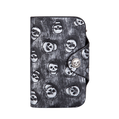Cartera Punk Rock con Calavera y Cadena Antirrobo - Image 3