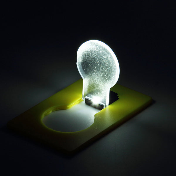 Linterna LED Tarjeta de Bolsillo - Luz Portátil Ultracompacta