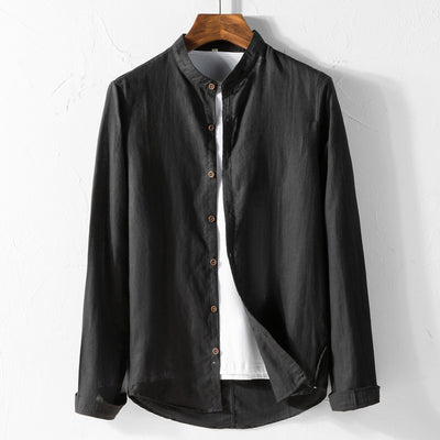 Camisa de Lino Blanca Manga Larga - Image 2