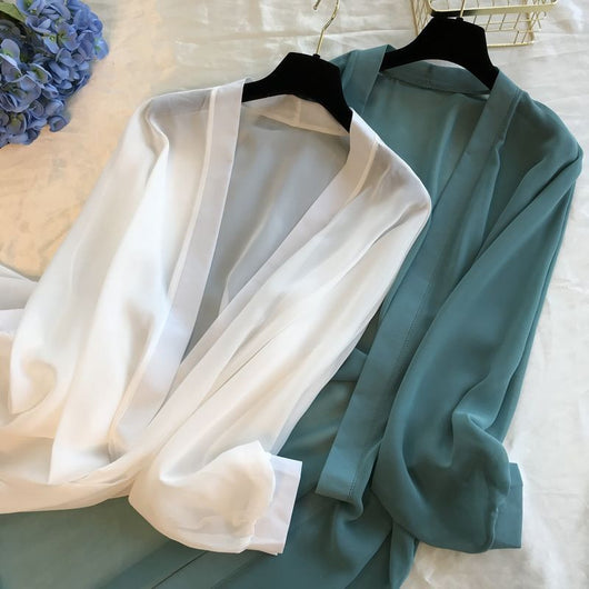 Cardigan Suelto Versátil para Clima Cálido - Image 15