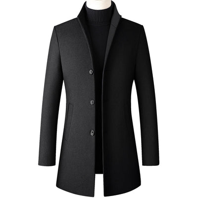 Abrigo de Lana para Hombre Largo Elegante - Image 12