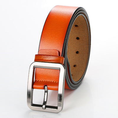 Cinturón de Cuero para Hombre con Hebilla Retro Pin - Estilo Explosivo - Image 12