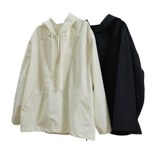 Chaqueta Hoodie Urbana Coreana Slim Fit Cortavientos - Image 6