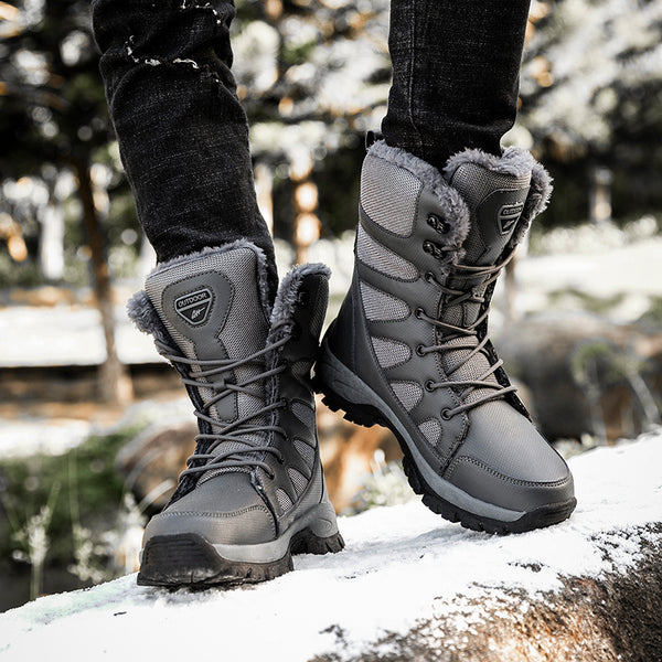 Botas Militares Invierno Plus de Terciopelo para Hombre - Cálidas y Resistentes