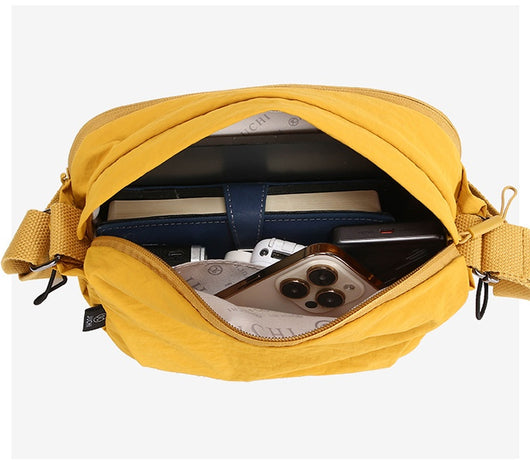 Bolso Bandolera Multicompartimento Nylon Ligero para Mujer - Viajes y Uso Diario - Image 34