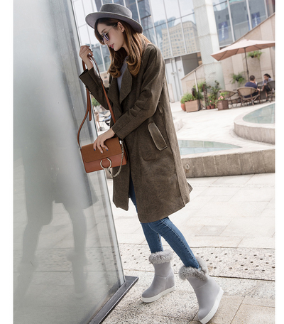 Botas de Nieve Cortas para Mujer con Cuello de Pelaje Acolchadas - Image 9