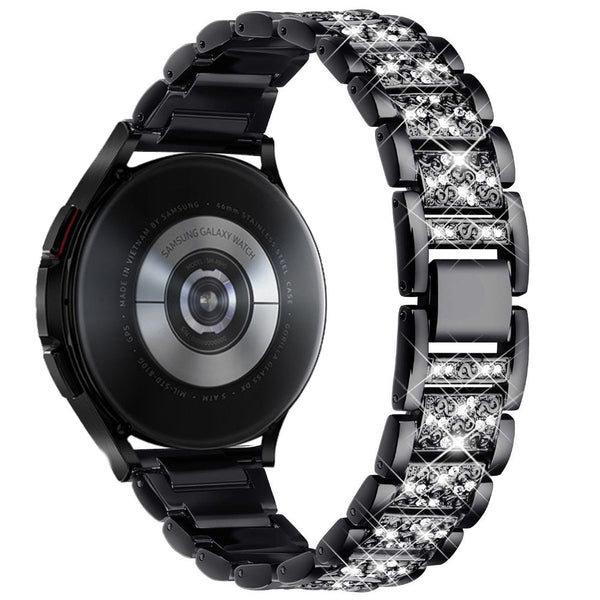 Pulsera Reloj Cadena de Diamantes Tres Cuentas Sólida - Image 6