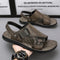 Sandalias de Cuero para Hombre con Suela Gruesa Antideslizante