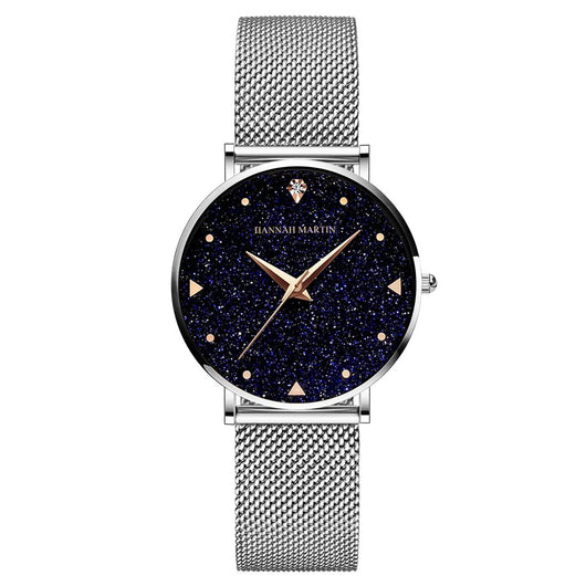 Reloj de Cuarzo Impermeable para Mujer con Diseño Estrellado Minimalista - Image 4