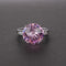 Creative Fashion Three Stone Diamond Women's Ring Rosado No.5