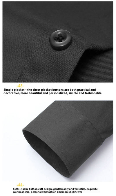 Camisa Casual Blanca para Hombre - Diseño Liso Versátil - Image 18