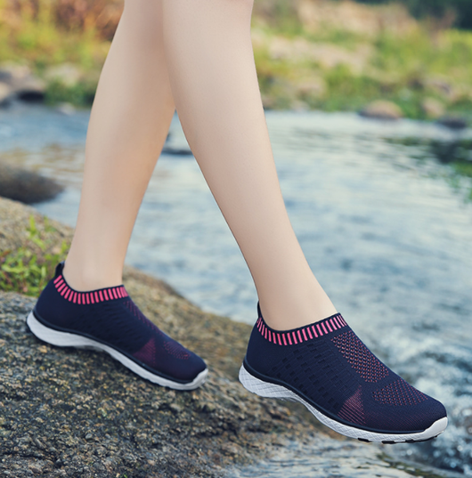Zapatos deportivos de malla para mujer - Cómodos y transpirables para caminar