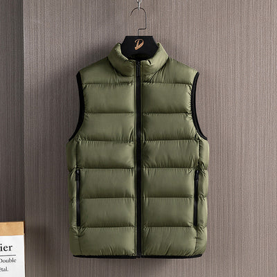 Chaleco de Algodón para Hombre con Cuello Alto - Estilo y Confort - Image 3