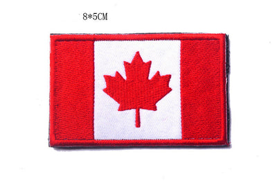 Parche Bandera Canadiense con Velcro - Bordado Bandera Quebec - Image 5