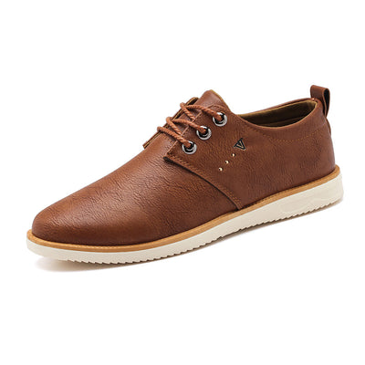 Zapatos Casuales de Cuero Negro Impermeables para Hombre - Image 2