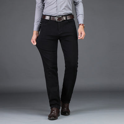 Pantalones Casuales Rectos con Elastano para Hombre - Image 4