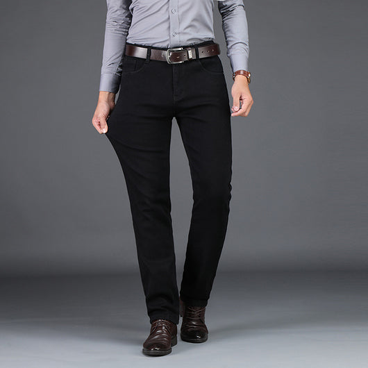Pantalones Casuales Rectos con Elastano para Hombre - Image 4