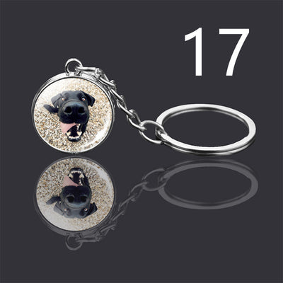Llavero Colgante de Cristal Doble Cara Luminoso para Mascotas - Image 48