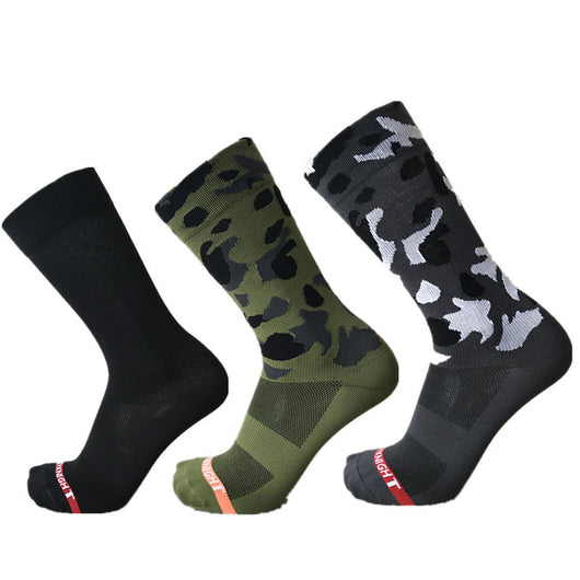 Calcetines de Ciclismo Camuflaje Verde Militar