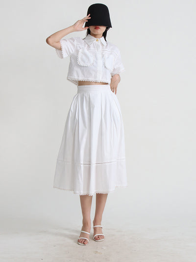 Conjunto Retro Dos Piezas Blusa Corta para Mujer - Image 20