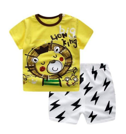 Conjunto de Verano para Niños - Playera y Shorts de Algodón con Diseños Animados - Image 4