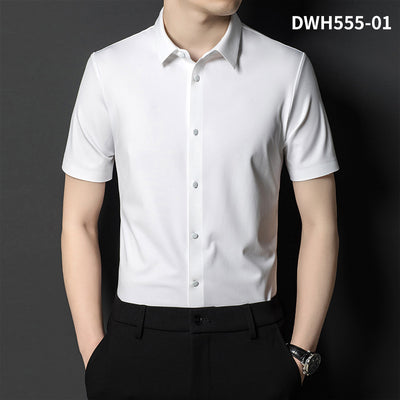 Camisa Manga Corta Ice Silk Sin Costuras para Hombre - Image 6