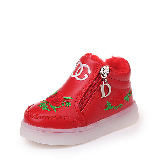Zapatos Infantiles LED Estilo Otoño Coreano con Suela Luminosa y Suave - Image 11